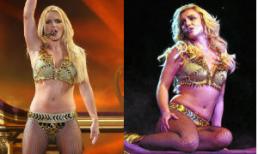 Britney Spears lộ "ngấn" mỡ